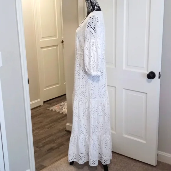 🤍HTF Lilly Pulitzer🤍 - Breanne Elbow Sleeve Eyelet Maxi Dress - Picture 5 of 15